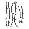 PROFIL MARCHE PIED (KIT) ORIGINE PIAGGIO 50-125 LX 2005> -65712645-
