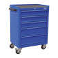 SERVANTE D'ATELIER PROFESSIONNELLE CYCLUS 5 TIROIRS BLEU SUR ROULETTE (L 425 x l 615 x h 820 mm) -MADE IN GERMANY- 5905669046244