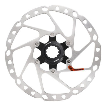 DISQUE DE FREIN VTT CENTERLOCK SHIMANO 160mm DEORE/SLX RT64 AVEC CONTRE ECROU (MONTAGE ATELIER) 3700948301449