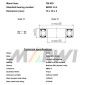ROULEMENT MARWI CADRE SUSPENDU 6800V LLU 10x19x5 CB-429 (VENDU PAR 10) 8590966114290