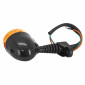 CLIGNOTANT SCOOT ADAPTABLE MBK 50 NITRO / YAMAHA 50 AEROX AR NOIR CABOCHON ORANGE A AMPOULE (VENDU A L'UNITE) -SELECTION P2R- 3701213439348