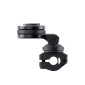 SUPPORT SMARTPHONE/TELEPHONE MOTO SP CONNECT VENDU A L'UNITE FIXATION TIGE DE RETROVISEUR NOIR INCLINABLE ET ORIENTABLE A 360° (DIAM 10, 12, 14, 16 mm) 4028017532334