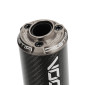 SILENCIEUX 50 A BOITE VOCA EVO BESTIA RD30380 CARBONE EMBOUT ANODISE GRIS POUR ROOKIE, CHROMED, SCR, MK, BARIKIT 3700948300657