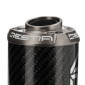 SILENCIEUX 50 A BOITE VOCA EVO BESTIA RD30380 CARBONE EMBOUT ANODISE GRIS POUR ROOKIE, CHROMED, SCR, MK, BARIKIT 3700948300657