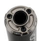 SILENCIEUX 50 A BOITE VOCA EVO BESTIA RD30380 CARBONE EMBOUT ANODISE GRIS POUR ROOKIE, CHROMED, SCR, MK, BARIKIT 3700948300657