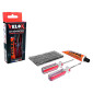 KIT REPARATION PNEU TUBELESS VTT VELOX PAR L'EXTERIEUR AVEC MECHES - BOITE (5 MECHES D4.5xL50mm + DISSOLUTION + VRILLE + OUTIL AIGUILLE) (OFFRE SPECIALE) 3660429142032