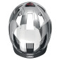CASQUE VELO ADULTE ABUS URBAIN HYBAN 2.0 CHROME ARGENT TAILLE L (56-61cm) REGLAGE MOLETTE 4003318401978