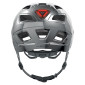 CASQUE VELO ADULTE ABUS URBAIN HYBAN 2.0 CHROME ECLAIRAGE INTEGRE TAILLE M (52-58cm) REGLAGE MOLETTE 4003318401848