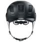 CASQUE VELO ADULTE ABUS URBAIN HYBAN 2.0 VELOURS NOIR ECLAIRAGE INTEGRE TAILLE XL (58-63cm) REGLAGE MOLETTE 4003318869013