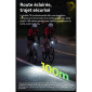ECLAIRAGE VELO AVANT INTELLIGENT iGPSPORT VS500 LUMENS ALU LED RECHARGEABLE USB (VISIBLE 100m) - BLUETOOTH - SE FIXE SUR LE SUPPORT M83 LIVRE AVEC (CABLE NON INCLUS) 6970817351692