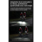 ECLAIRAGE VELO AVANT INTELLIGENT iGPSPORT VS500 LUMENS ALU LED RECHARGEABLE USB (VISIBLE 100m) - BLUETOOTH - SE FIXE SUR LE SUPPORT M83 LIVRE AVEC (CABLE NON INCLUS) 6970817351692