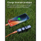 ECLAIRAGE VELO AVANT INTELLIGENT IGPSPORT VS500 LUMENS ALU LED RECHARGEABLE USB (VISIBLE 100m) - BLUETOOTH - SE FIXE SUR LE SUPPORT M83 LIVRE AVEC (CABLE NON INCLUS) 6970817351692