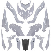 CARROSSERIE/CARENAGE MAXISCOOTER ADAPTABLE YAMAHA 125-300 XMAX 2018>2022, 400 XMAX 2018>2020 GRIS NARDO (KIT 15 PIECES) -P2R- 3700948292662