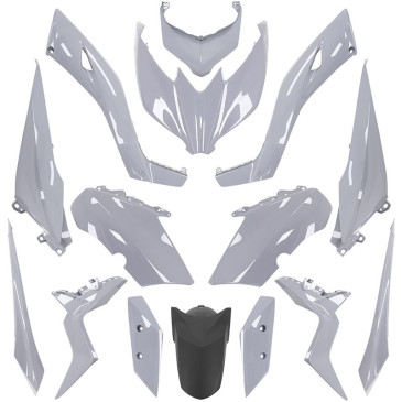 CARROSSERIE/CARENAGE MAXISCOOTER ADAPTABLE YAMAHA 125-300-400 XMAX 2018> GRIS NARDO (KIT 15 PIECES) -P2R- 3700948292662