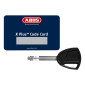 ANTIVOL BLOQUE DISQUE ABUS GRANIT DETECTO XPLUS AVEC ALARME SONORE 100Db DIAM 19mm JAUNE (CLASSE SRA) 4003318786112