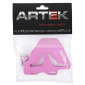REAR BRAKE CYLINDER PROTECTION PLATE 50 WITH ARTEK UNIVERSAL BOX 40-50 mm CNC ALU PINK 3700948292419