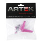 BUTEE BIELLETTE EMBRAYAGE 50 A BOITE ARTEK POUR MINARELLI 50 AM6/BETA 50 RR/RIEJU 50 MRT/SHERCO 50 SM-R, SE-R ALU CNC ROSE 3700948292471