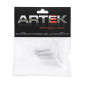 BUTEE BIELLETTE EMBRAYAGE 50 A BOITE ARTEK POUR MINARELLI 50 AM6/BETA 50 RR/RIEJU 50 MRT/SHERCO 50 SM-R, SE-R ALU CNC ARGENT 3700948292488