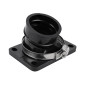 PIPE ADMISSION 50 A BOITE ADAPTABLE MINARELLI 50 AM6/BETA 50 RR/RIEJU 50 MRT/SHERCO 50 SM-R, SE-R ALU (POUR CARBU PWK, DIAMETRE INTERIEUR 28-34 mm) 3700948293003