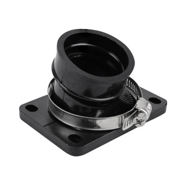 PIPE ADMISSION 50 A BOITE ADAPTABLE MINARELLI 50 AM6/BETA 50 RR/RIEJU 50 MRT/SHERCO 50 SM-R, SE-R ALU (POUR CARBU PWK, DIAMETRE INTERIEUR 28-34 mm) 3700948293003
