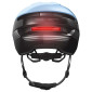CASQUE VELO ADULTE ABUS URBAIN PURL-Y ACE BLEU GLACIER ECLAIRAGE INTEGRE TAILLE L (57-61cm) REGLAGE MOLETTE (COMPATIBLE S-PEDELEC) 4003318979255