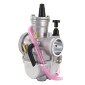 CARBURATEUR TYPE PWK 28 SILVER A BOISSEAU PLAT AVEC POWER JET + STARTER TIRETTE -P2R- 3700948110737
