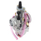 CARBURATEUR TYPE PWK 28 SILVER A BOISSEAU PLAT AVEC POWER JET + STARTER TIRETTE -P2R- 3700948110737