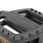 PEDALE CARGO / E-BIKE ROULEMENT NEWTON CORPS ET CAGE RESINE NOIR AVEC GRIP 9/16" (PAIRE) 112x115mm 3700948297988