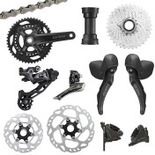 GROUPE GRAVEL SHIMANO GRX600 DISQUE NOIR 11V. 172.5 EN 40-36 CUVETTE PRESSFIT CASSETTE 11-34 3700948301913