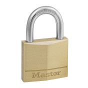 CADENAS A CLE MASTERLOCK LAITON ANSE ACIER CEMENTE LARGEUR 30mm, ANSE 16mm, DIAM 5mm (DOUBLE VERROUILLAGE) 3520190092922