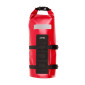 SACOCHE DE FOURCHE VELO ZEFAL Z ADVENTURE DRY BAG ROUGE ETANCHE FIXATION SANGLES AUTO-AGRIPPANTES / CLIPS (Lg28.5cm - 4LITRES) CHARGE MAXI 2.5kgs (SUPPORT FIXATION NON INCLUS REF: 199763) 3420586603148
