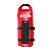 SACOCHE DE FOURCHE VELO ZEFAL Z ADVENTURE DRY BAG ROUGE ETANCHE FIXATION SANGLES AUTO-AGRIPPANTES / CLIPS (Lg28.5cm - 4LITRES) CHARGE MAXI 2.5kgs (SUPPORT FIXATION NON INCLUS REF: 199763) 3420586603148
