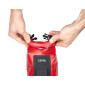 SACOCHE DE FOURCHE VELO ZEFAL Z ADVENTURE DRY BAG ROUGE ETANCHE FIXATION SANGLES AUTO-AGRIPPANTES / CLIPS (Lg28.5cm - 4LITRES) CHARGE MAXI 2.5kgs (SUPPORT FIXATION NON INCLUS REF: 199763) 3420586603148