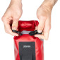 SACOCHE DE FOURCHE VELO ZEFAL Z ADVENTURE DRY BAG ROUGE ETANCHE FIXATION SANGLES AUTO-AGRIPPANTES / CLIPS (Lg28.5cm - 4LITRES) CHARGE MAXI 2.5kgs (SUPPORT FIXATION NON INCLUS REF: 199763) 3420586603148