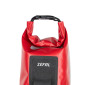 SACOCHE DE FOURCHE VELO ZEFAL Z ADVENTURE DRY BAG ROUGE ETANCHE FIXATION SANGLES AUTO-AGRIPPANTES / CLIPS (Lg28.5cm - 4LITRES) CHARGE MAXI 2.5kgs (SUPPORT FIXATION NON INCLUS REF: 199763) 3420586603148