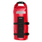 SACOCHE DE FOURCHE VELO ZEFAL Z ADVENTURE DRY BAG ROUGE ETANCHE FIXATION SANGLES AUTO-AGRIPPANTES / CLIPS (Lg36,5cmxD15 - 6LITRES) CHARGE MAXI 2.5kgs (SUPPORT FIXATION NON INCLUS REF: 199763) 3420586603155