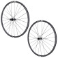 ROUES ROUTE / GRAVEL DISQUE 700 DT SWISS ROAD PACK P1600/23 TUBELESS CENTERLOCK 12/142 ET 12/100mm XDR 12V NOIR (HAUTEUR 23mm) JANTE 22C (VENDU A LA PAIRE) + KIT TUBELESS + PLAQUETTES DE FREIN 3700948302613