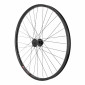 ROUE VTC 700X45 KARGO / VAE / E-BIKE AVANT DISQUE ET V-BRAKE DOUBLE PAROI AVEC OEILLETS MOYEU VELOX DISQUE 6 TROUS NOIR BLOCAGE (RENFORCE) JANTE 25C 32 RAYONS NOIRS 3700948284766
