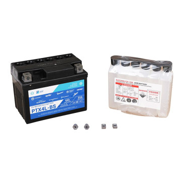 BATTERIE 12V 4Ah PTX4L-BS ORIGINE PIAGGIO COMMUN A LA GAMME -1L004081-