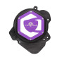 CARTER ALLUMAGE 50 A BOITE KRM PRO RIDE POUR DERBI 50 SENDA 2006>, GPR 2006>/GILERA 50 SMT, RCR/APRILIA 50 RS4, RX, SX (MOTEUR DERBI) NOIR/VIOLET (PARTIE ALU REVERSIBLE) 3760382283893