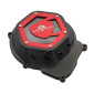CARTER ALLUMAGE 50 A BOITE KRM PRO RIDE POUR MINARELLI 50 AM6/BETA 50 RR/RIEJU 50 MRT/SHERCO 50 SM-R, SE-R NOIR/ROUGE (PARTIE ALU REVERSIBLE) 3760382284005