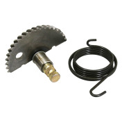 AXE/PIGNON DE KICK SCOOT ADAPTABLE SCOOT 50 CHINOIS 4T GY6,139QMB/KYMCO 50 AGILITY 4T/PEUGEOT 50 KISBEE 4T, V-CLIC 4T/SYM 50 ORBIT 4T/BAOTIAN 50 BT49QT 4T (AVEC RESSORT) -P2R- 3700948110522