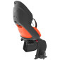 PORTE BEBE/SIEGE ENFANT ARRIERE PRODIGEE ICON A FIXER SUR PORTE BAGAGE FIXATION ETAU NOIR COUSSIN ORANGE AVEC SERRURE (JUSQU'A 22 kg MAX) (HOMOLOGUE CE EN 14344) 8020092012646