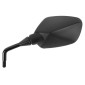 RETROVISEUR ADAPTABLE APRILIA 50 RX 2006>2020, 50 SX 2006>2020 GAUCHE NOIR (HOMOLOGUE CE) -SELECTION P2R-