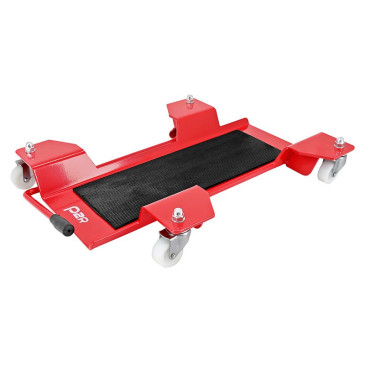 RANGE MOTO UNIVERSEL P2R PM ACIER ROUGE A ROULETTES (CHARGE MAXI 200 kg) 3700948219256