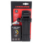 ANTIVOL VELO PLIABLE/PLIANT A CLE TRELOCK FS380 TRIGO X-PRESS L 85 cm NOIR - HOMOLOGUE SOLD SECURE BRONZE (INCLUS SUPPORT FIXATION) 8713249330099