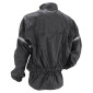 VESTE DE PLUIE ADX ECO NOIR L (DOUBLURE + BANDE REFLECHISSANTE + COL VELOURS + GOUTTIERE + SOUFFLET DORSALE POUR EVITER LE FLOTTEMENT EN ROULANT...) 3700948013397