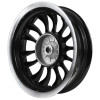 JANTE/ROUE ARRIERE ORIGINE PIAGGIO 50-125 VESPA-S GRIS TITANE 742/B 2007>2012 -6672536-