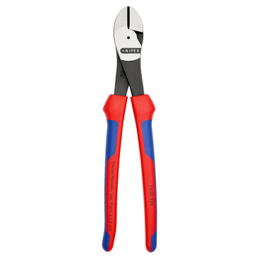 PINCE COUPANTE PRO KNIPEX ROBUSTE 250mm GRIS ANTIROUILLE POUR EPAISSEUR DE MATERIAU DE 3,0 A 4,6mm AVEC POIGNEE ERGONOMIQUE (74 02 250) -MADE IN GERMANY- 4003773042402