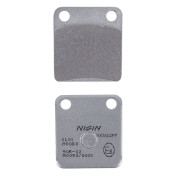 PLAQUETTE DE FREIN NISSIN POUR PEUGEOT 50 VIVACITY 2008> AV / DAELIM 50 S-FIVE 2001>, 125 S2 2005> / HONDA 50 CRM 1988>1992 / KAWASAKI 125 KLX 2010>2016 AR (A0060) (SEMI METAL) -ECE R90- 4044079100519